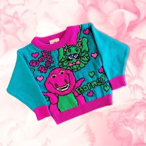 VINTAGE BARNEY & BABYBOP SWEATER *Rare*